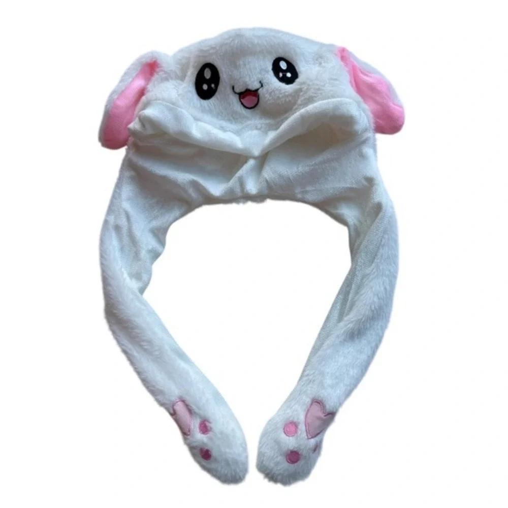 Bunny Hat with Movable Pop Up Ears Light Up